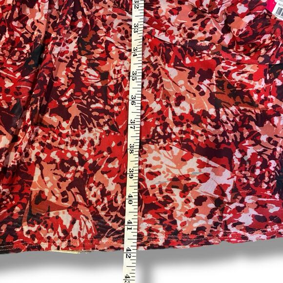 Vince Camuto Dress NWT Size 14 Elegant Ombre Mesh Line Midi Keyhole Neckline - Picture 8 of 8